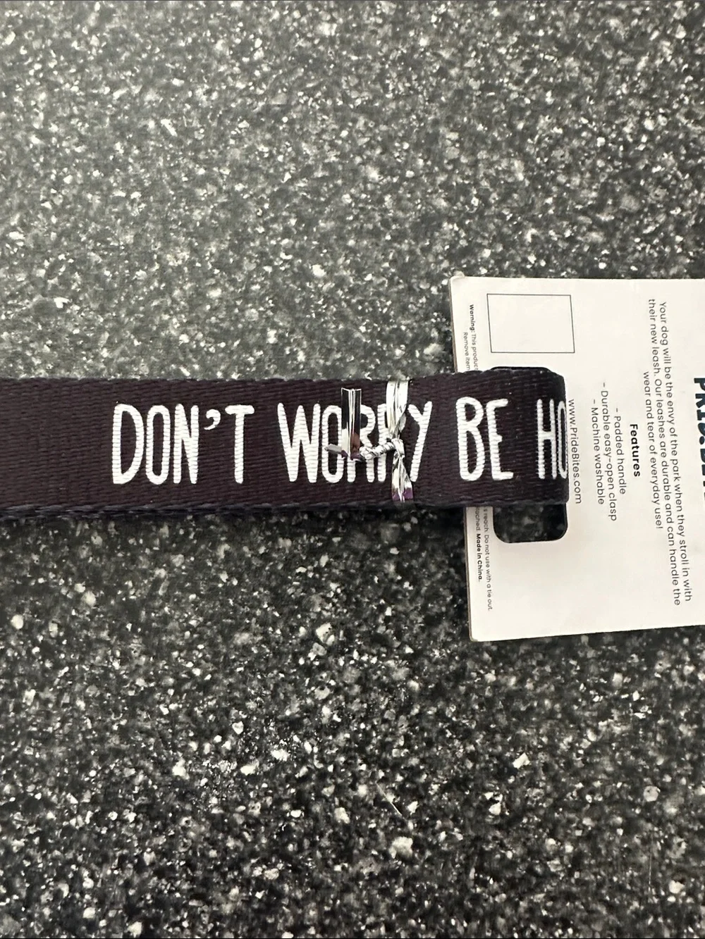 Wormtown Brewery Dog Leash with Smiley Accent - Large